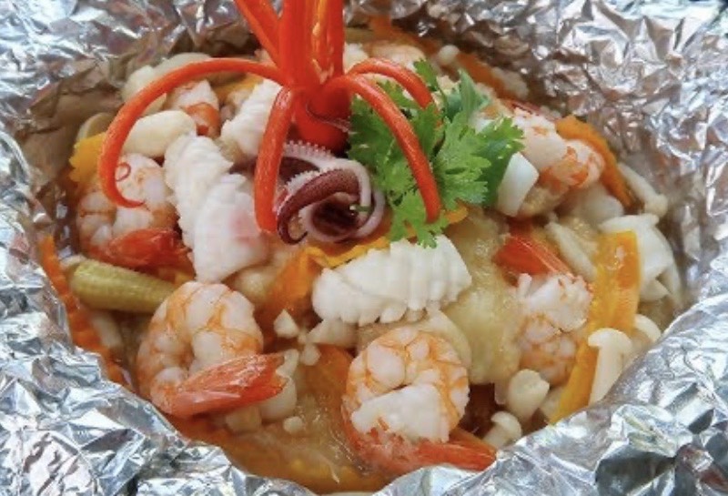 Đậu hũ hải sản