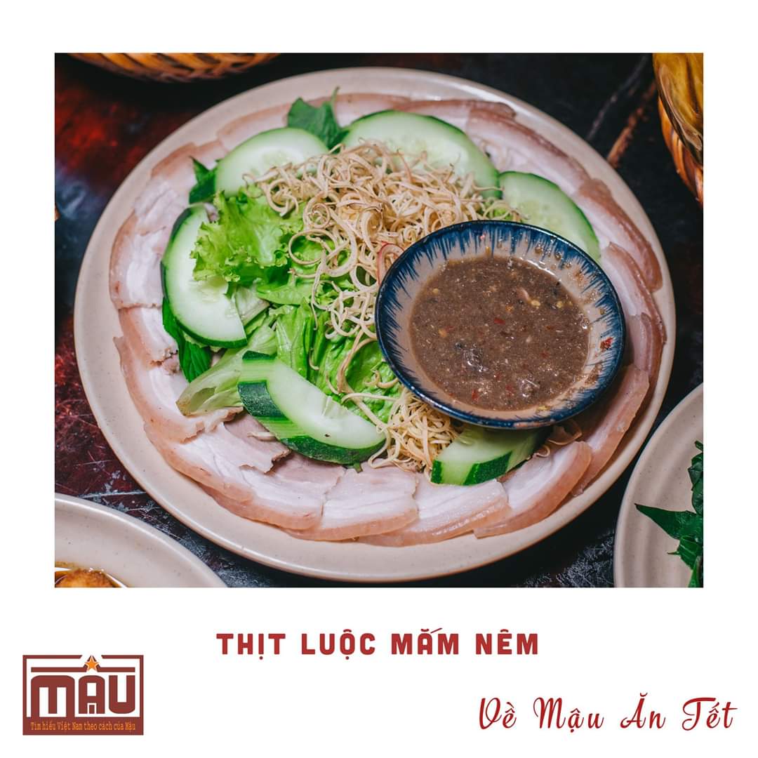 Thịt luộc mắm nêm