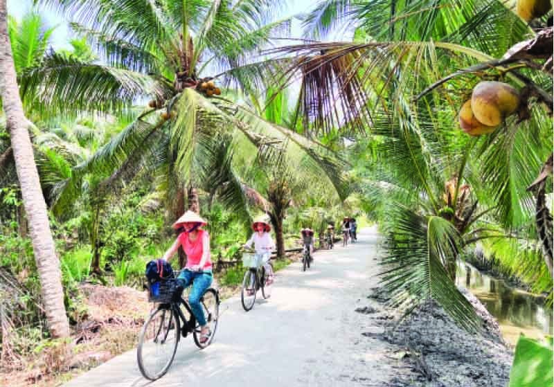Attractive community tourism in coconut land