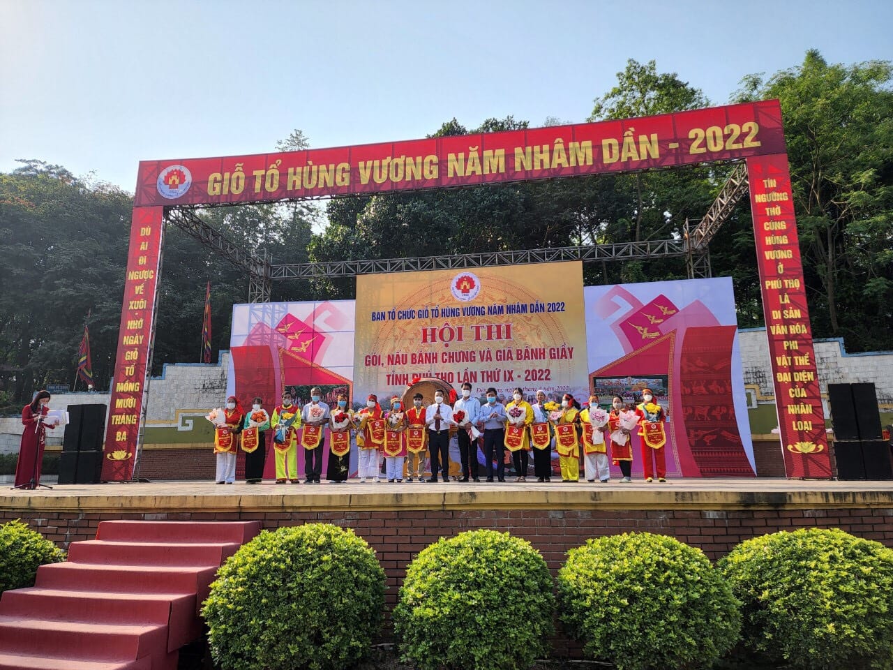 Sôi nổi hội thi gói, nấu bánh Chưng và giã bánh Giầy tỉnh thứ Phú Thọ lần thứ IX - 2022