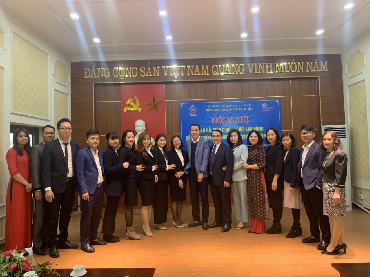 Trung tâm Thông tin Xúc tiến Du lịch Phú Thọ tổ chức Hội nghị Cán bộ, viên chức, người lao động gắn với triển khai nhiệm vụ công tác năm 2021.