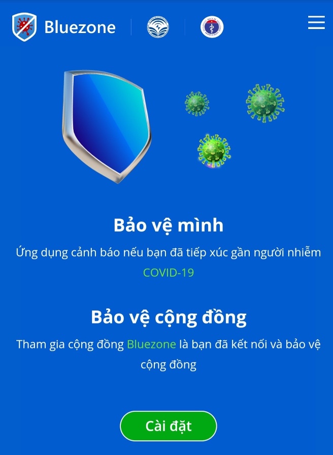 Hướng dẫn cài đặt, sử dụng ứng dụng Bluezone và khai báo y tế điện tử.