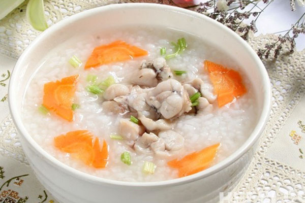 Cháo trắng kho cá mặn
