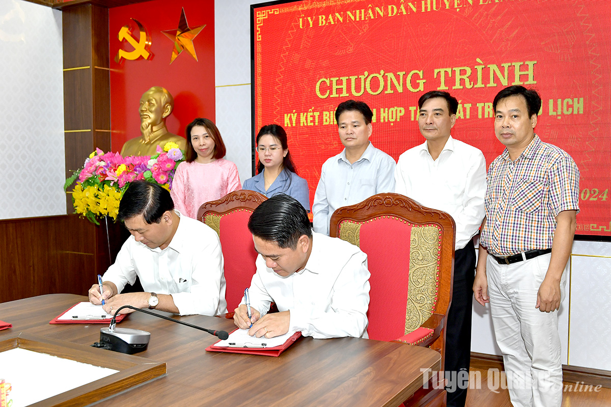 Lâm Bình ký kết biên bản hợp tác phát triển với 3 công ty du lịch